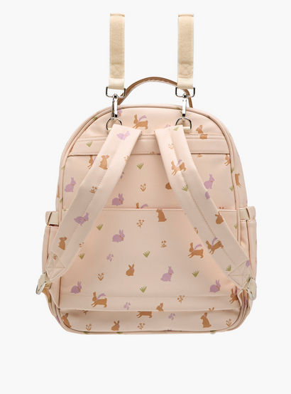 Giggles Printed Diaper Backpack with Adjustable Straps and Zip Closure-baby-gear-diaperbags-image-5