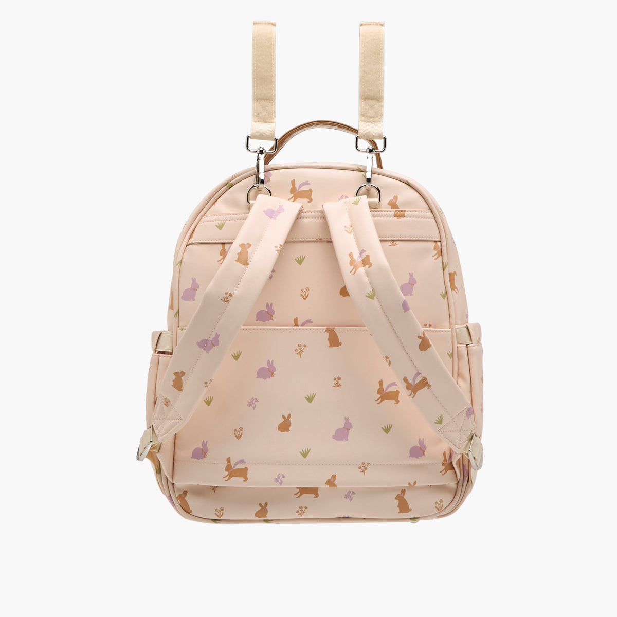 Giggles Printed Diaper Backpack with Adjustable Straps and Zip Closure