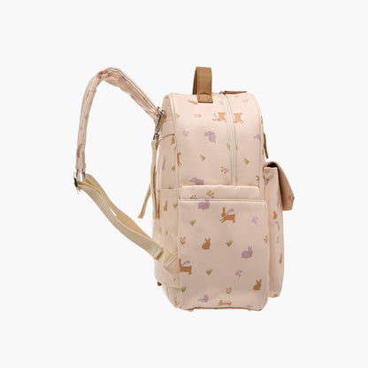 Giggles Printed Diaper Backpack with Adjustable Straps and Zip Closure