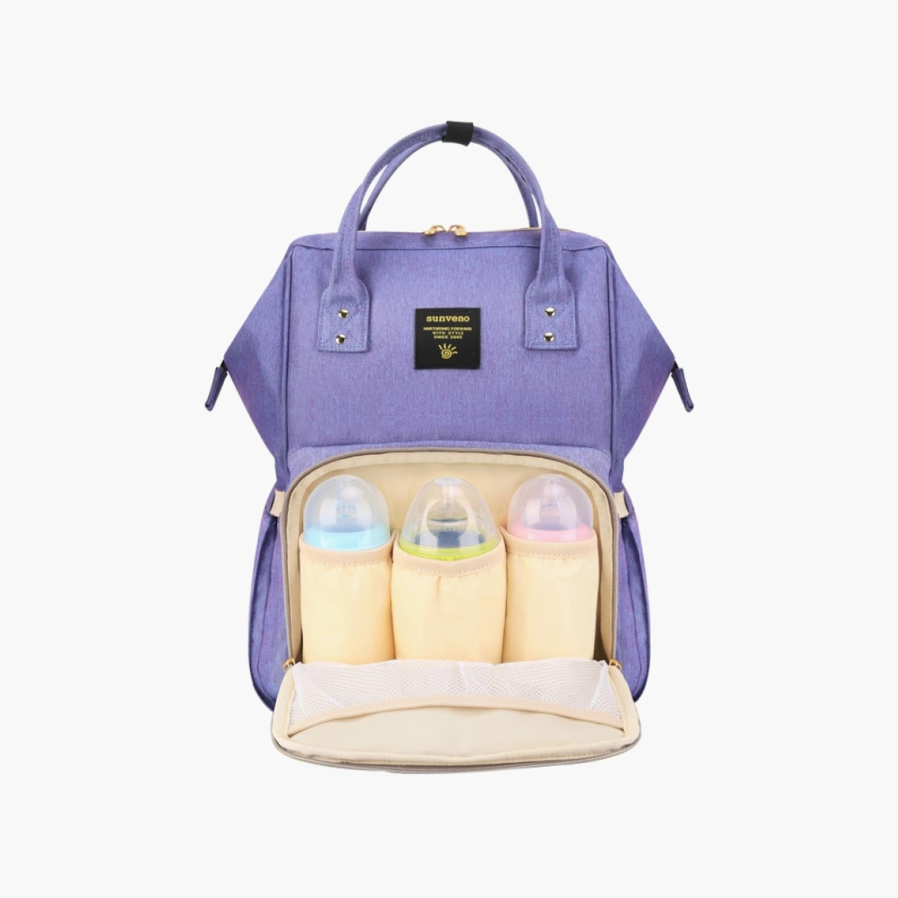 Sunveno Multifunction Diaper Backpack, Blue/Purple