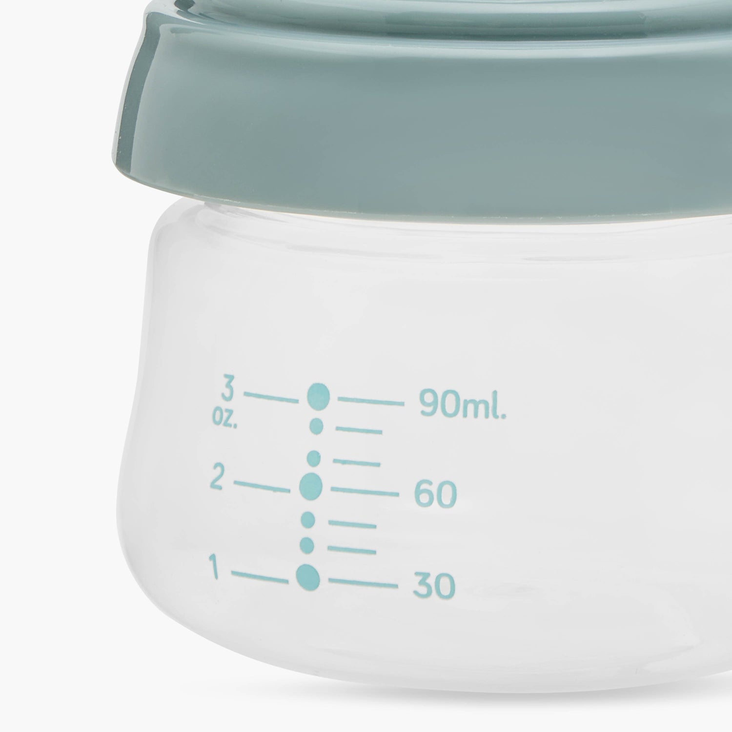Juniors Just Like Nature 90 ml Feeding Bottle with Anti-Colic Teat - Grey