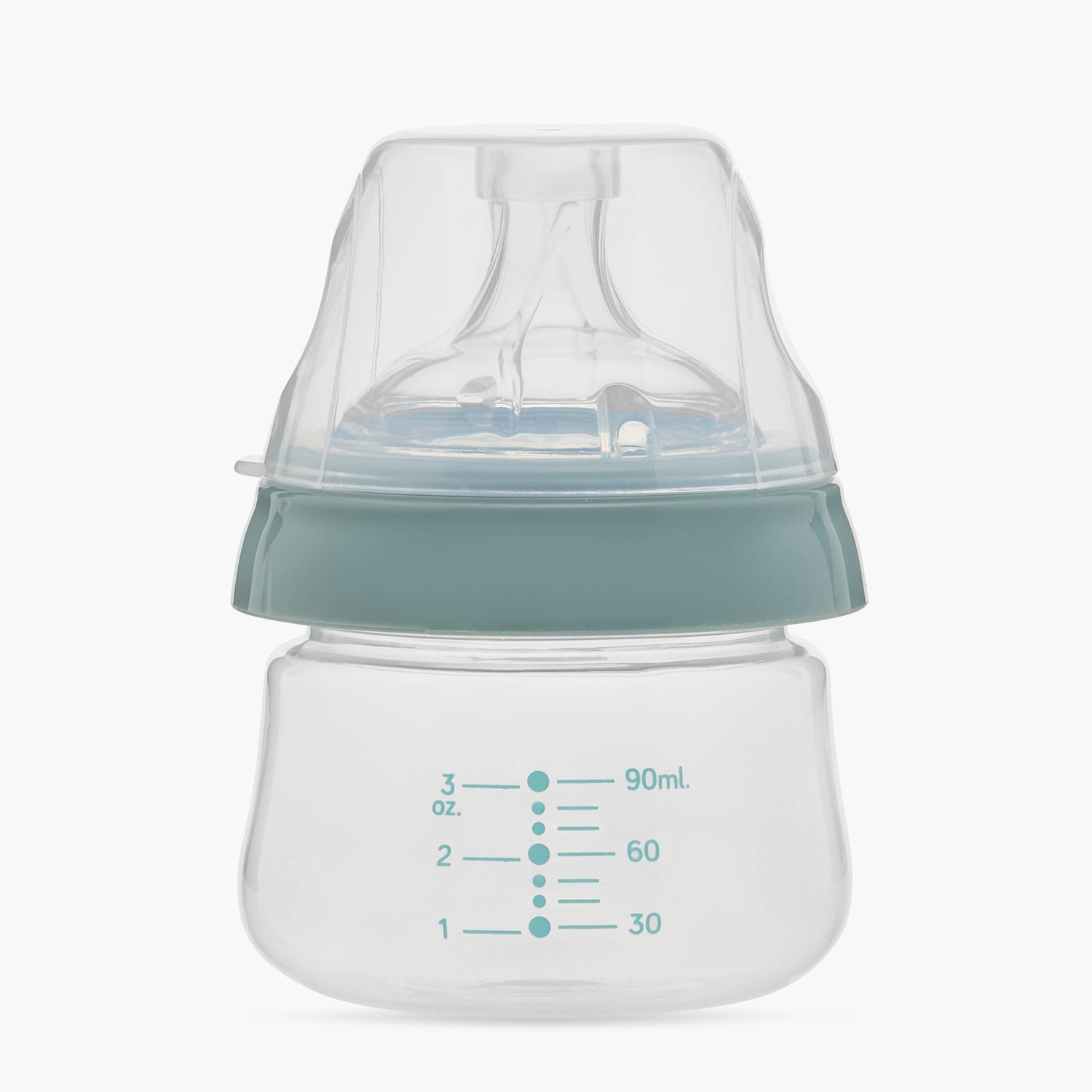 Juniors Just Like Nature 90 ml Feeding Bottle with Anti-Colic Teat - Grey