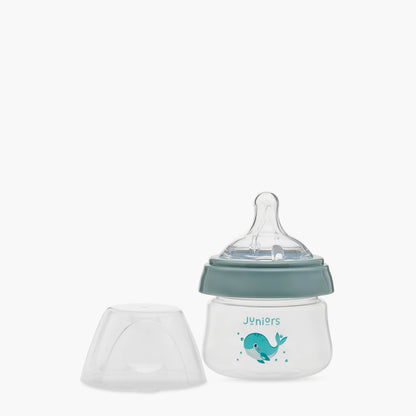 Juniors Just Like Nature 90 ml Feeding Bottle with Anti-Colic Teat - Grey