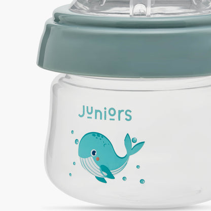 Juniors Just Like Nature 90 ml Feeding Bottle with Anti-Colic Teat - Grey