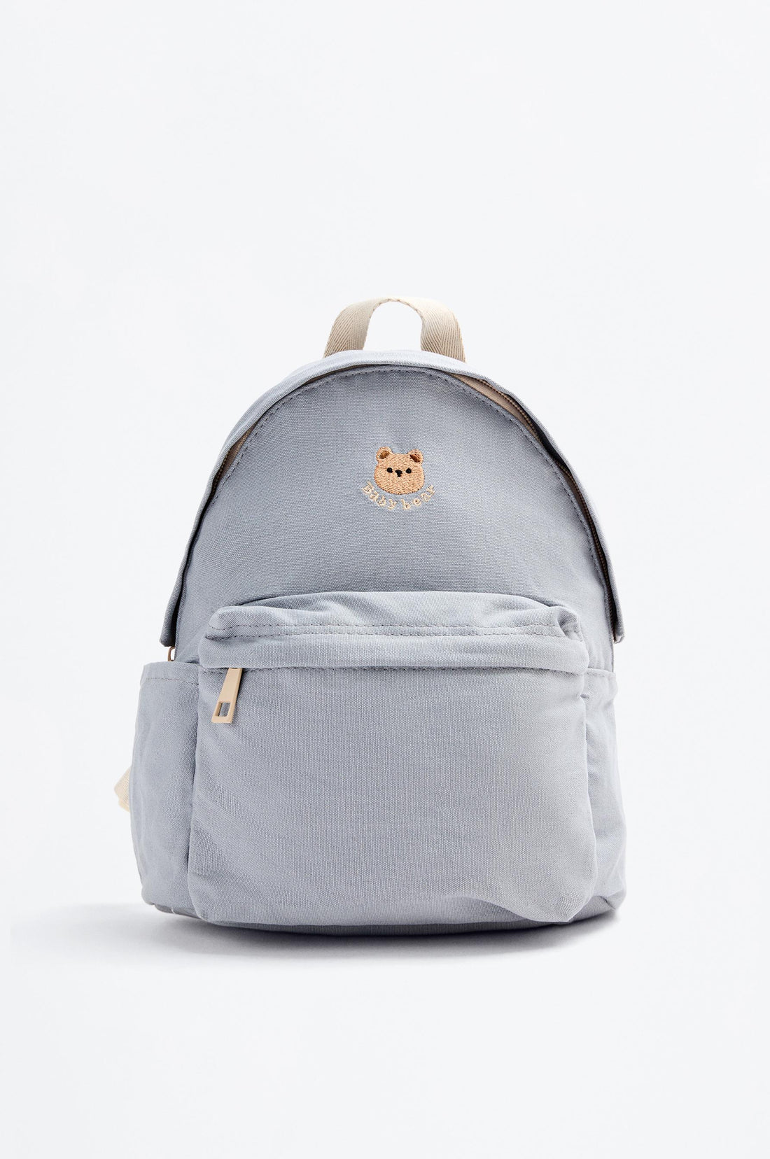 School backpack with bear detail - BLUE / M