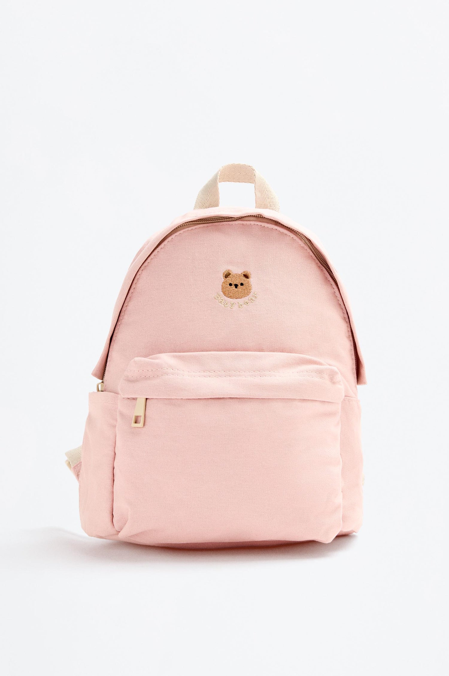 School backpack with bear detail