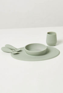 Giggles Solid 4-Piece First Food Silicone Dinner Set-undefined-image-1