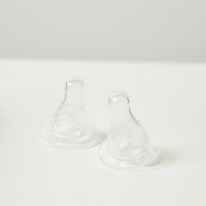 Giggles Variable Flow Silicone Anti-Colic Teat - Pack of 2