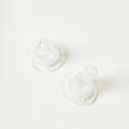 Giggles Variable Flow Silicone Anti-Colic Teat - Pack of 2