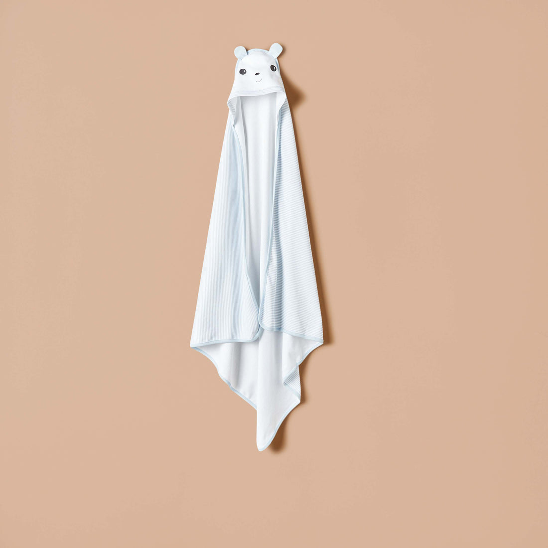 Juniors Bear Applique Receiving Blanket with Hood - 80x80 cm - HomeBabyNurseryBlankets &amp; SwaddlesReceiving Blankets