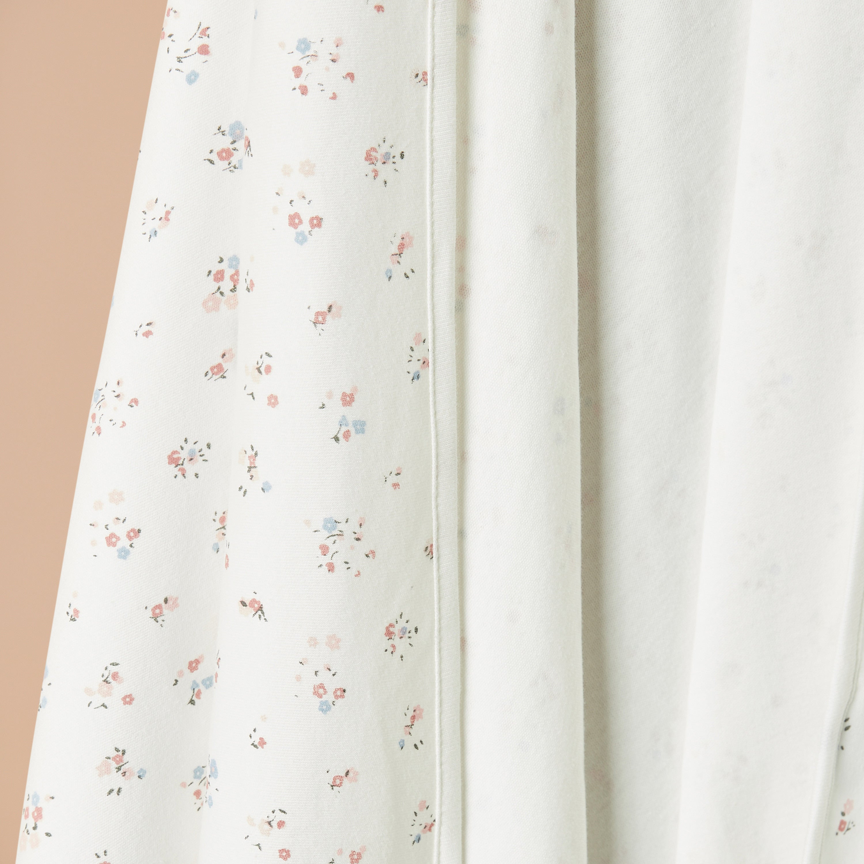 Juniors All-Over Floral Print Receiving Blanket with Hood - 80x80 cm
