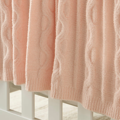 Giggles Cable Knitted Throw - 80x100 cm