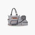 Little Story 6-Piece Diaper Bag Set with Hooks - Black