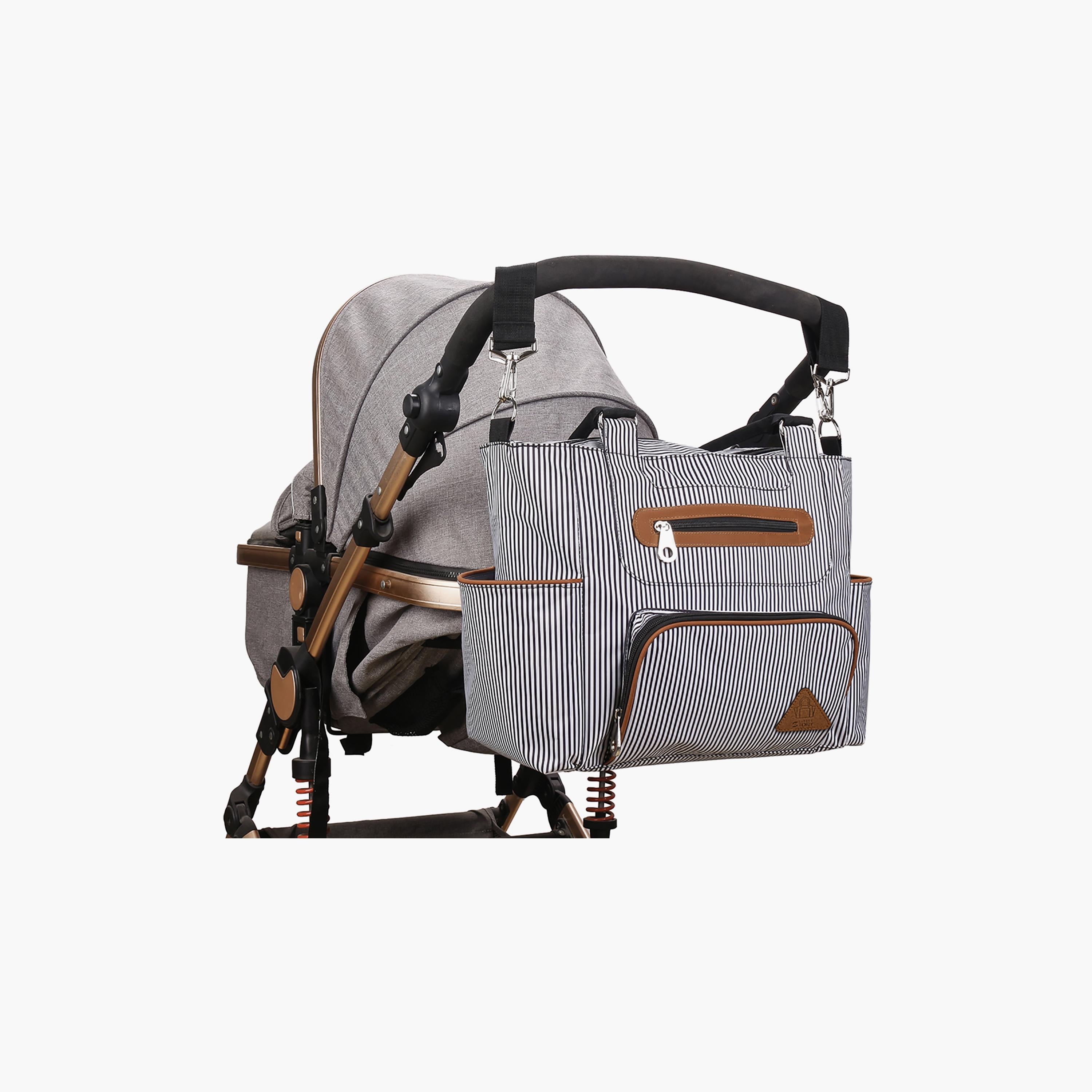 Little Story 6-Piece Diaper Bag Set with Hooks