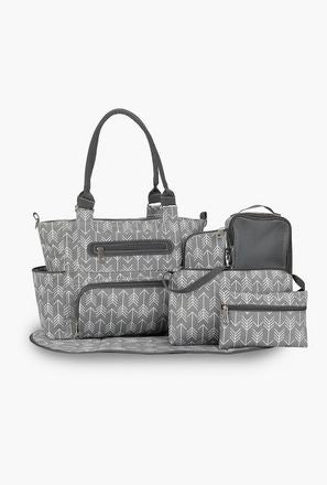 Little Story 6-Piece Diaper Bag Set with Hooks