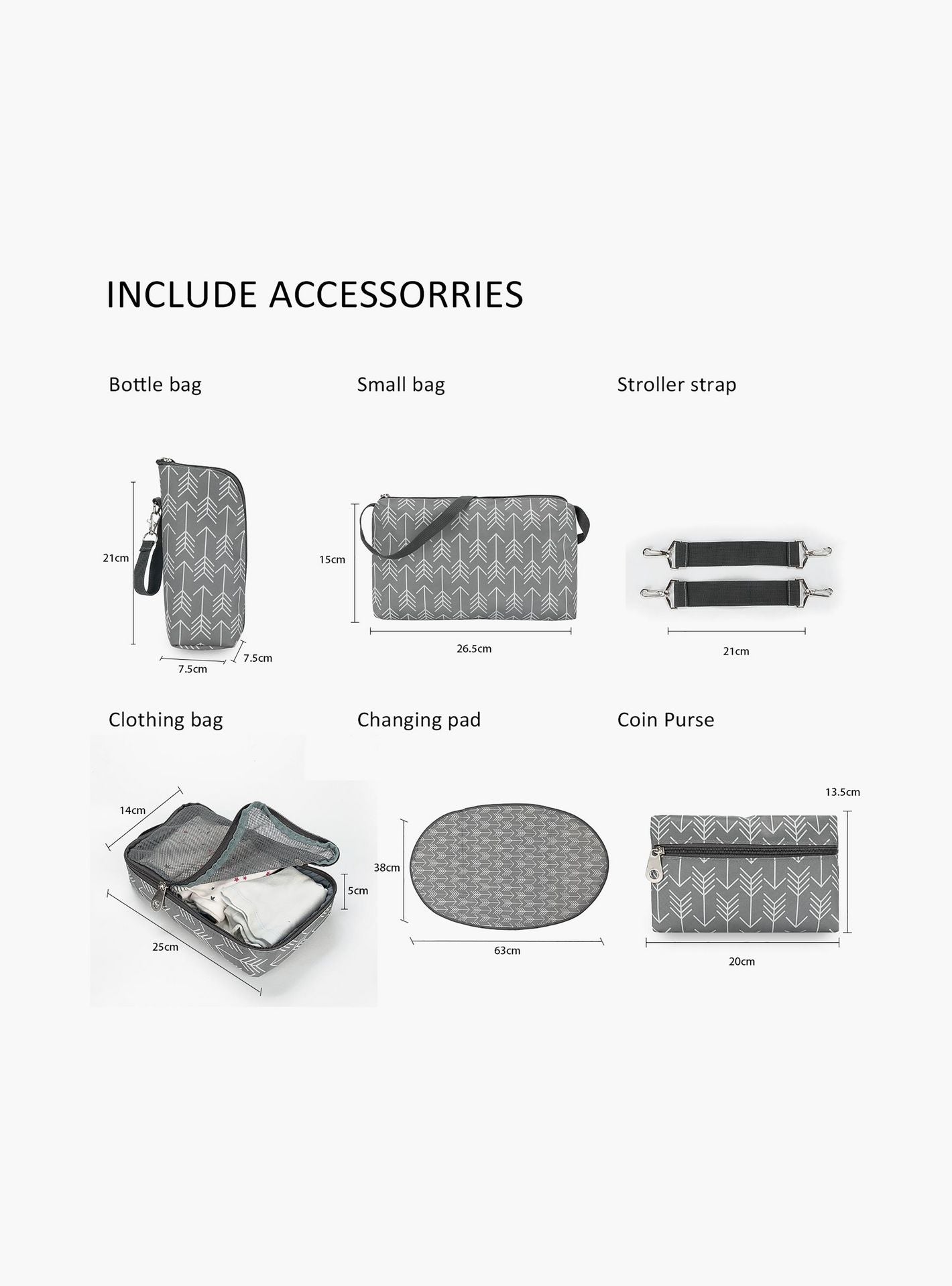 Little Story 6-Piece Diaper Bag Set with Hooks-baby-gear-diaperbags-image-4