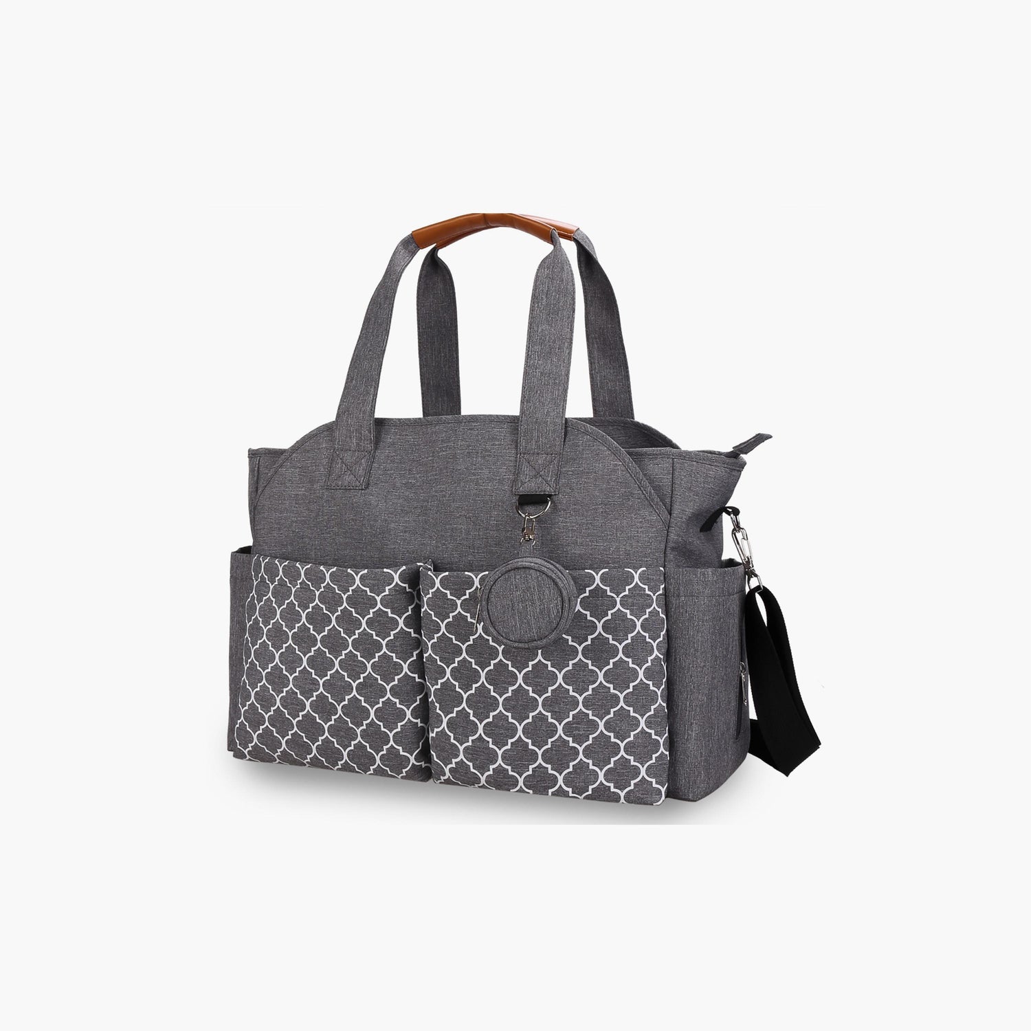 Little Story Signature Diaper Bag, Grey - HomeBabyGearDiaper Bags