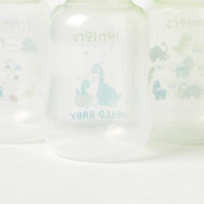 Juniors 3-Piece Dinosaur Print Feeding Bottle Set - 120 ml