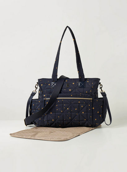 Giggles All-Over Star Print Quilted Diaper Shoulder Bag-baby-gear-diaperbags-image-1