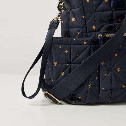 Giggles All-Over Star Print Quilted Diaper Shoulder Bag