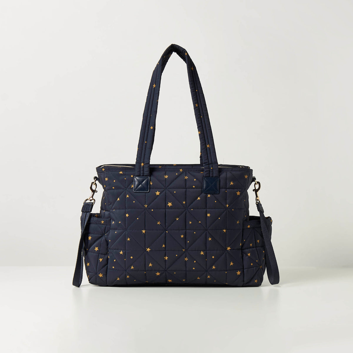 Giggles All-Over Star Print Quilted Diaper Shoulder Bag