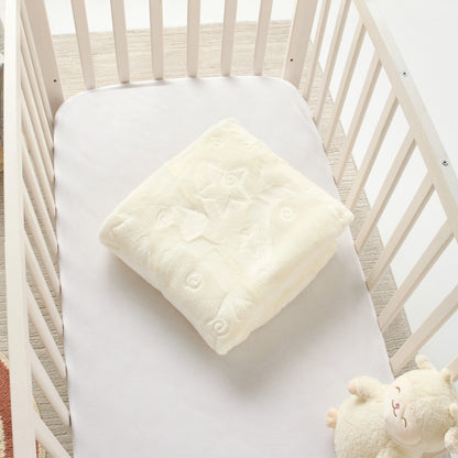 Pielsa All-Over Star Textured Large Blanket - 110x140 cm