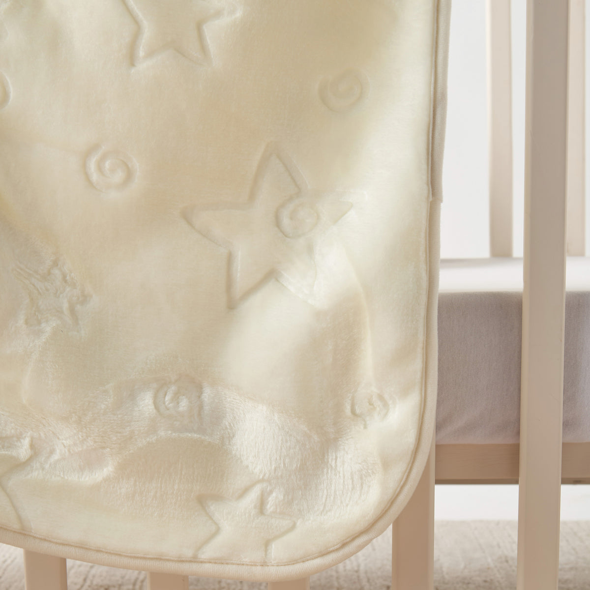 Pielsa All-Over Star Textured Large Blanket - 110x140 cm
