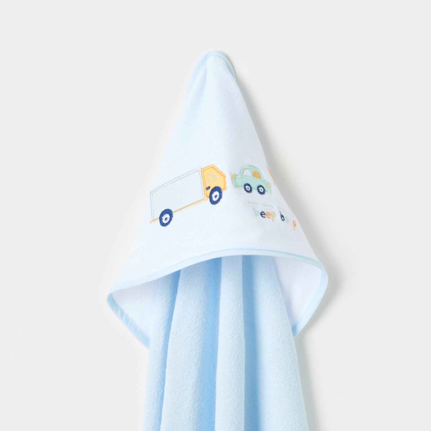 Juniors 3-Piece Car Print Hooded Towel Set - 76x76 cm