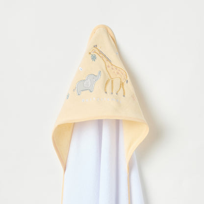Juniors 3-Piece Safari Print Hooded Towel Set - 76x76 cm
