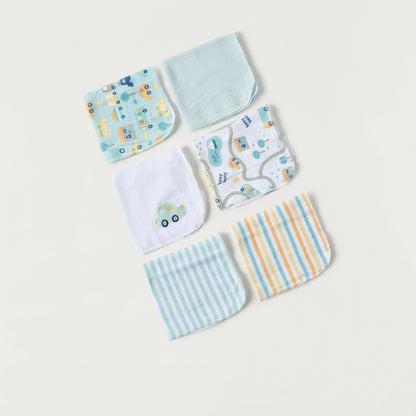 Juniors 6-Piece Assorted Wash Cloth Set - 25x25 cm - HomeBabyBath &amp; CareTowels