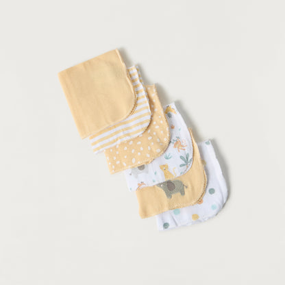 Juniors 6-Piece Assorted Washcloth Set - 25x25 cm