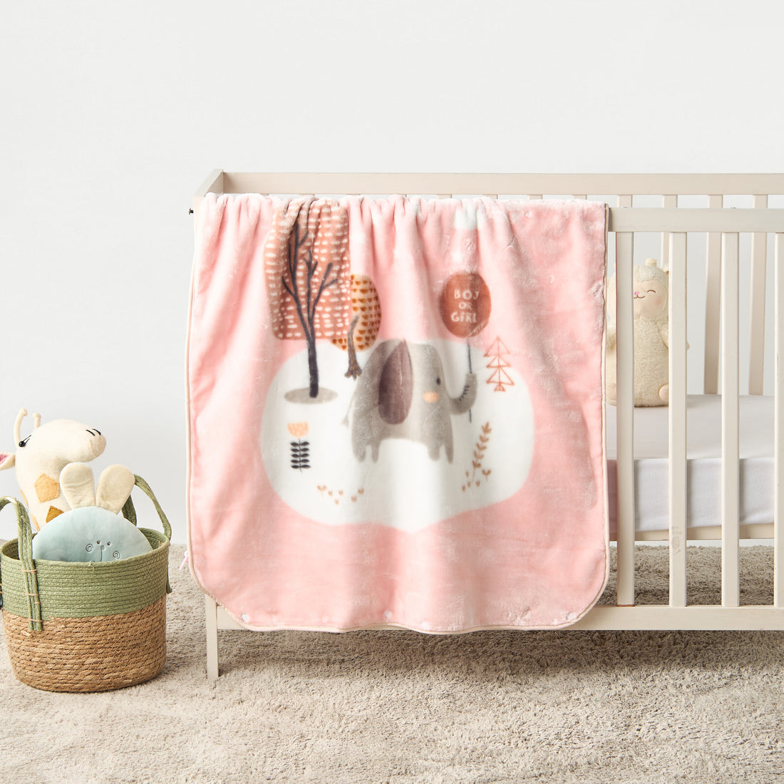 Juniors Printed Raschel Blanket - 80x90 cm - HomeBabyNurseryBlankets &amp; SwaddlesBlankets &amp; Quilts