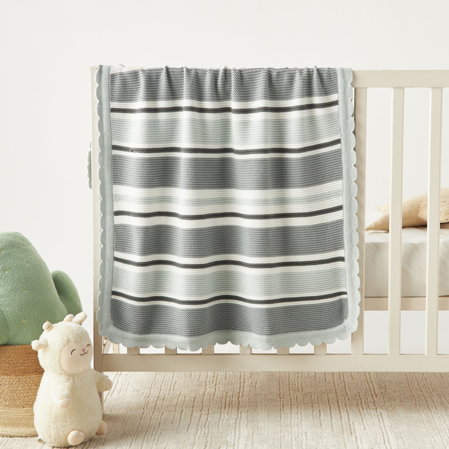 Juniors Striped Raschel Blanket - 70x90 cm - HomeBabyNurseryBlankets &amp; SwaddlesBlankets &amp; Quilts