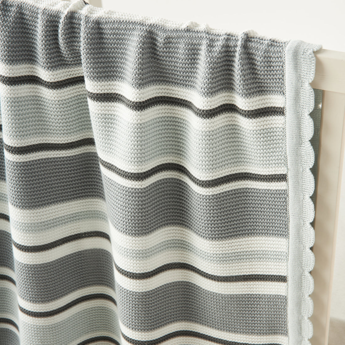 Juniors Striped Raschel Blanket - 70x90 cm