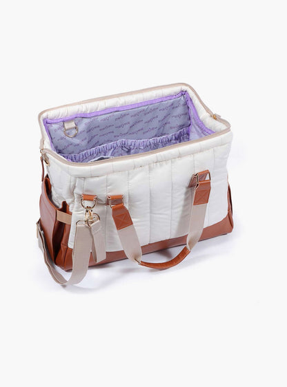 Milk&amp;Moo Quilted Diaper Bag, Brown/Beige-baby-gear-diaperbags-image-2