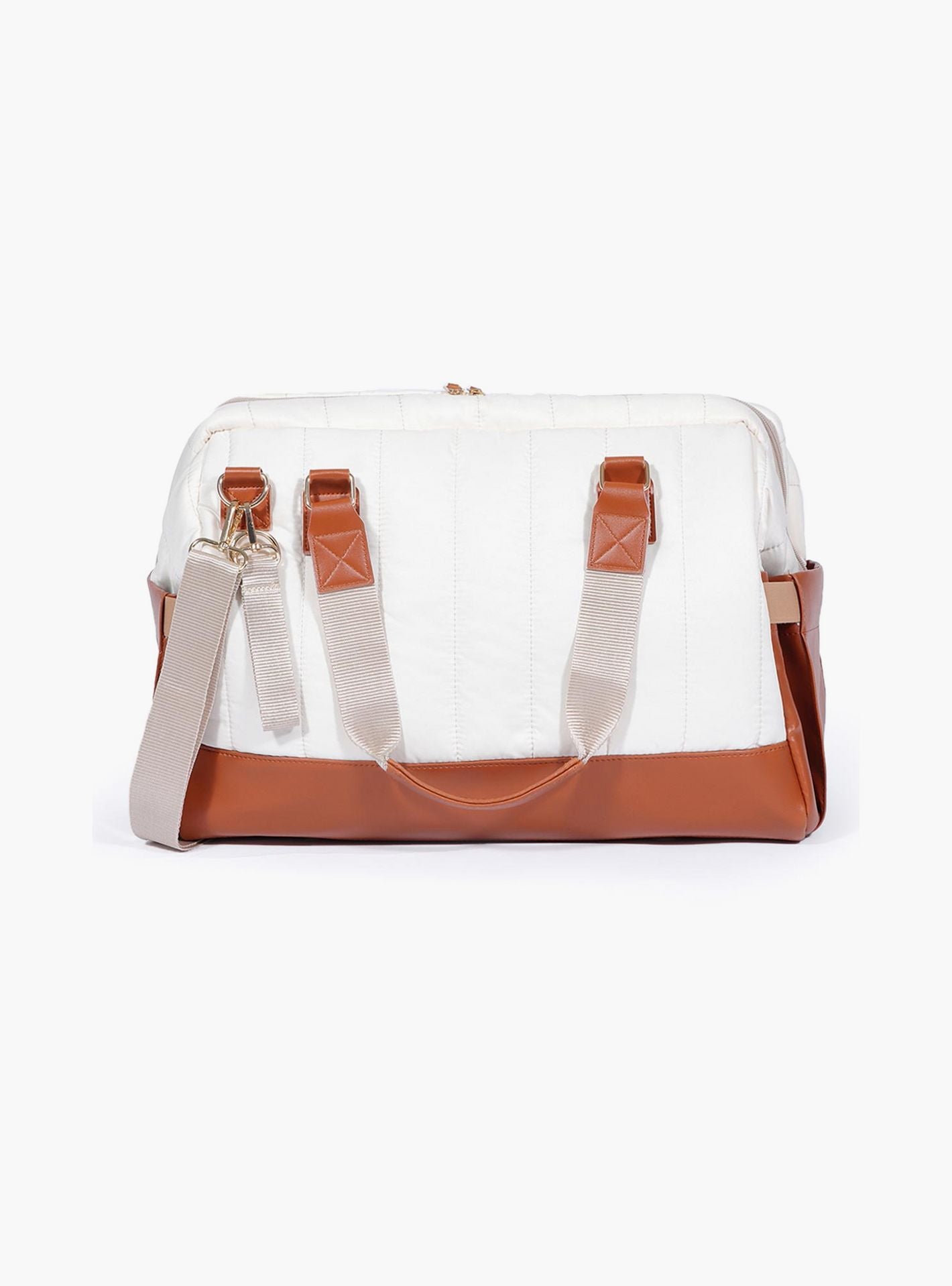 Milk&amp;Moo Quilted Diaper Bag, Brown/Beige-baby-gear-diaperbags-image-4