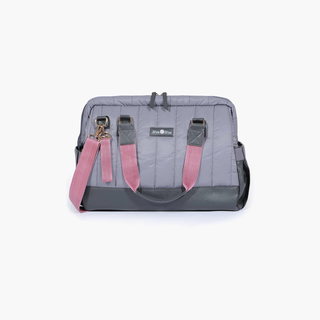 Milk&Moo Quilted Diaper Bag, Dark Gray - HomeBabyGearDiaper Bags