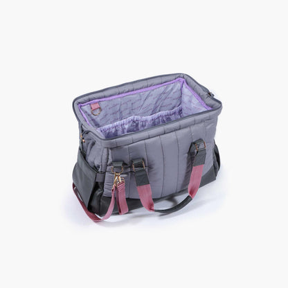 Milk&amp;Moo Quilted Diaper Bag, Dark Gray