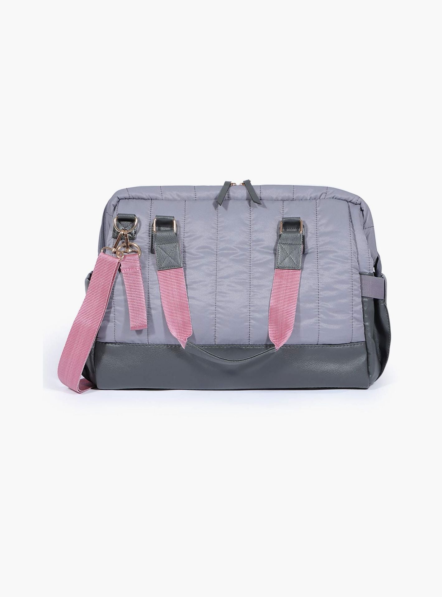 Milk&amp;Moo Quilted Diaper Bag, Dark Gray-baby-gear-diaperbags-image-4