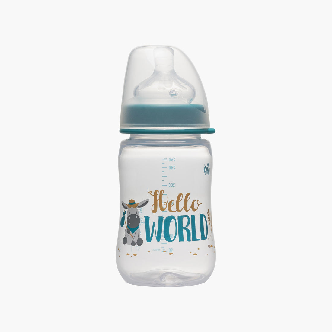 Nip Wide Neck PP Bottle, Blue - 260 ML - HomeBabyFeedingFeeding BottlesBottles &amp; Teats