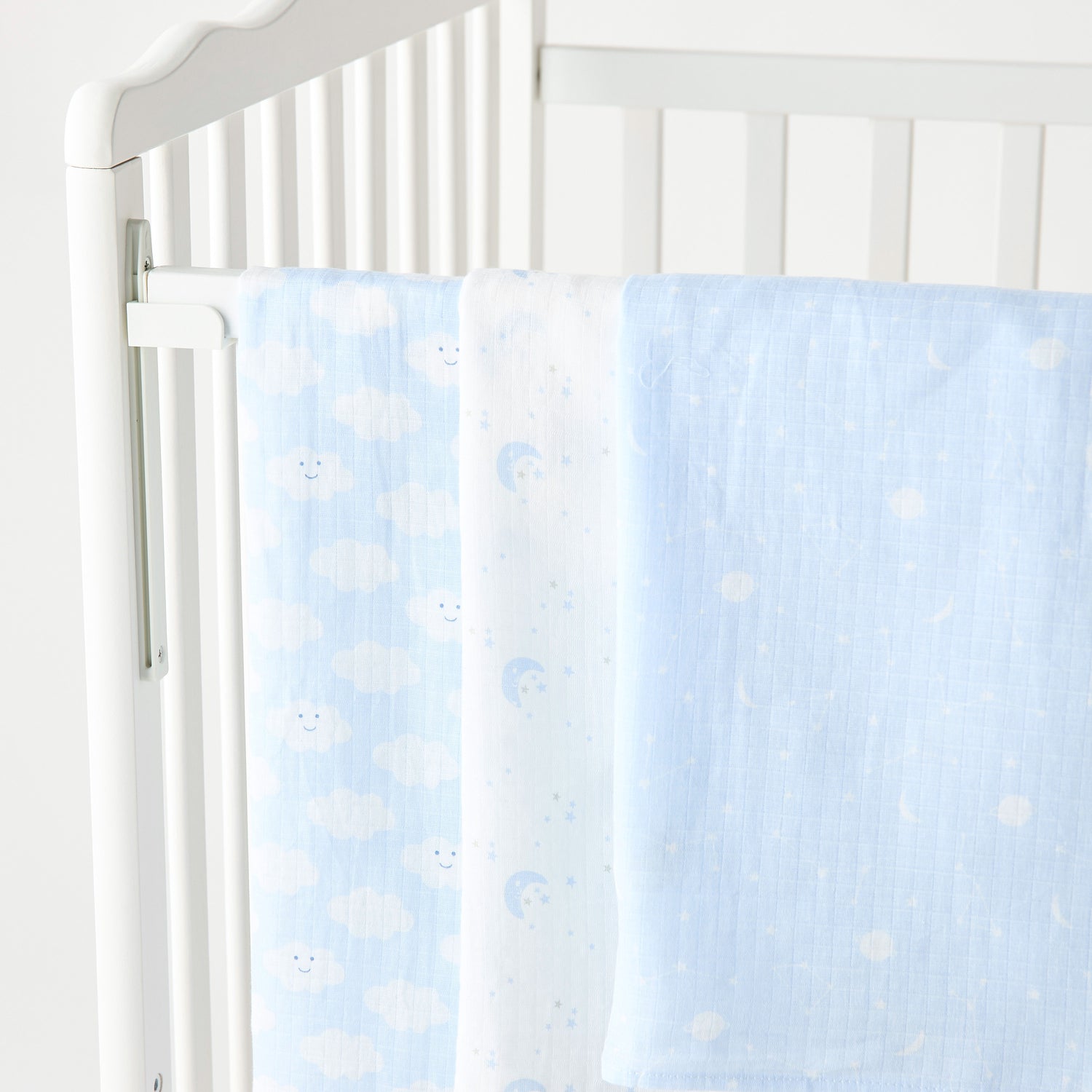 Juniors Printed Muslin Swaddle Blankets - Set of 3