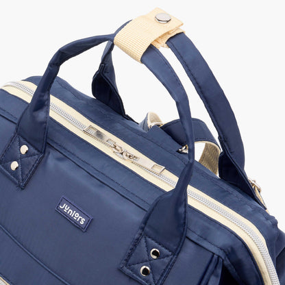 Juniors Solid Diaper Bag with Double Handle and Zip Closure