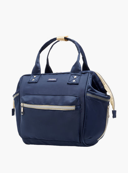 Juniors Solid Diaper Bag with Double Handle and Zip Closure-baby-gear-diaperbags-image-3