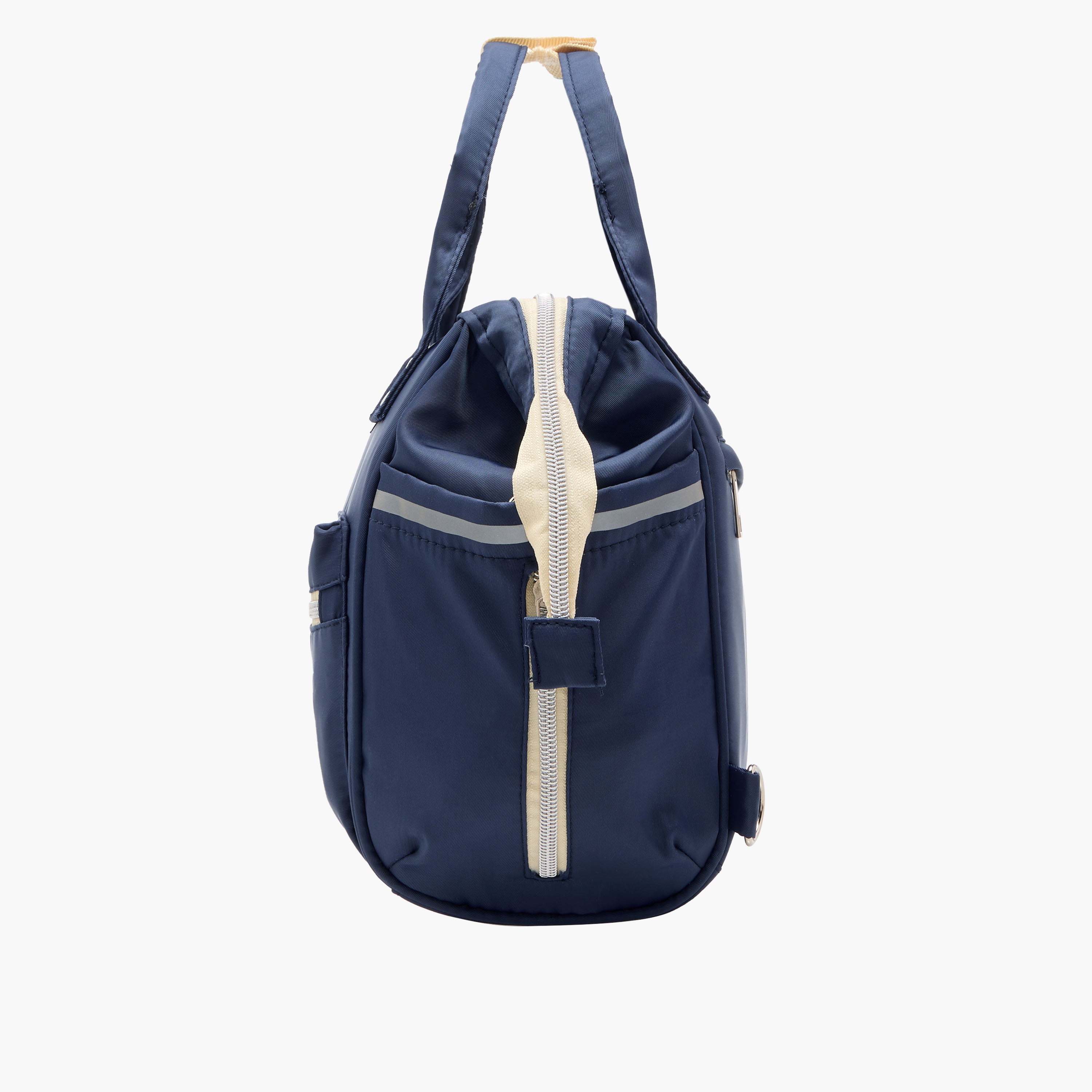 Juniors Solid Diaper Bag with Double Handle and Zip Closure