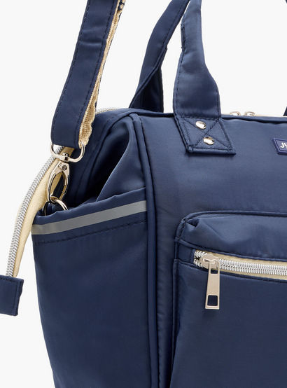 Juniors Solid Diaper Bag with Double Handle and Zip Closure-baby-gear-diaperbags-image-6