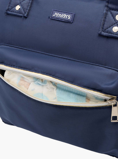Juniors Solid Diaper Bag with Double Handle and Zip Closure-baby-gear-diaperbags-image-8