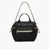Juniors Logo Detail Diaper Bag with Double Handles and Zip Closure - Black