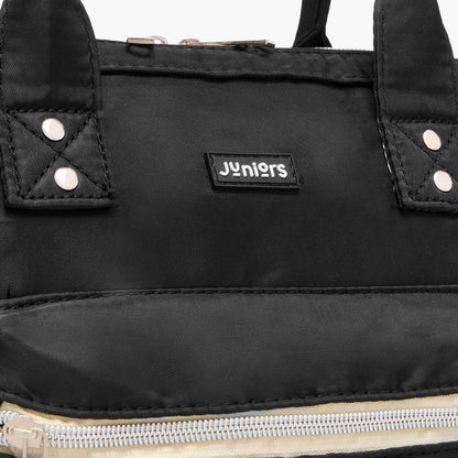 Juniors Logo Detail Diaper Bag with Double Handles and Zip Closure