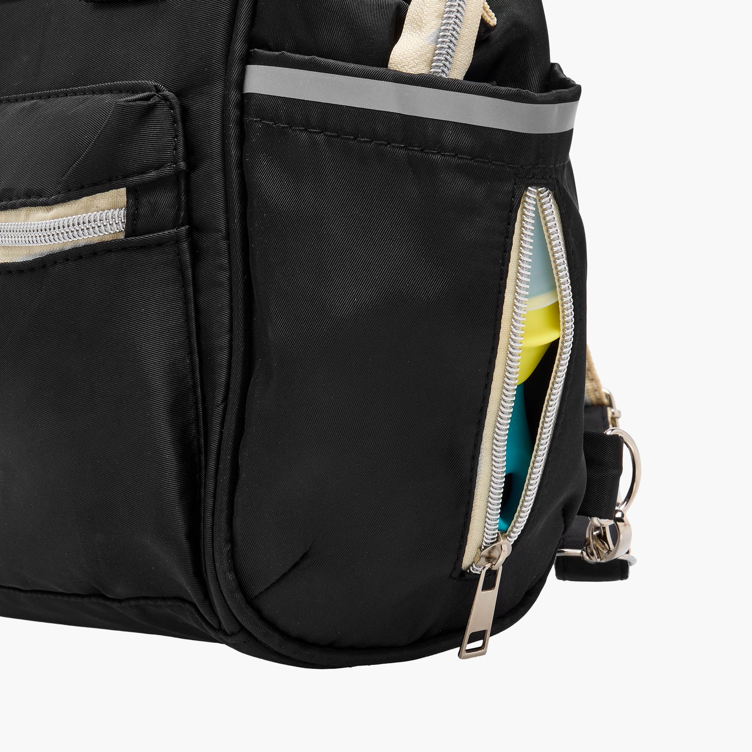 Juniors Logo Detail Diaper Bag with Double Handles and Zip Closure