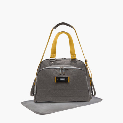 Juniors Logo Detail Diaper Bag with Double Handles and Zip Closure - HomeBabyDiaperingDiaper Bags
